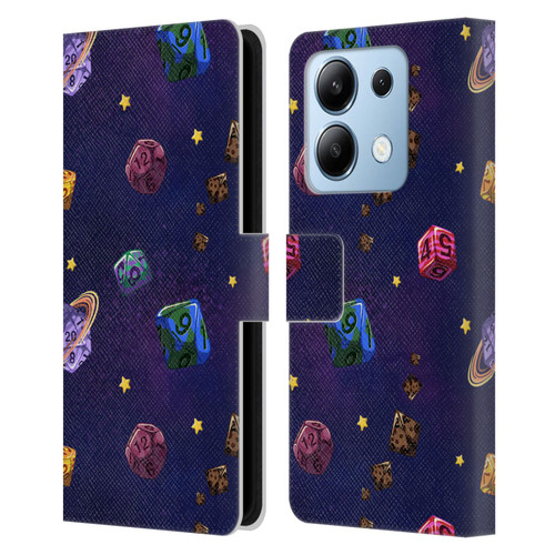 Carla Morrow Patterns Dice Numbers Leather Book Wallet Case Cover For Xiaomi Redmi Note 13/13 Pro 5G