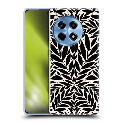 Gabriela Thomeu Floral Black And White Folk Leaves Soft Gel Case for OPPO OnePlus Ace 3 5G