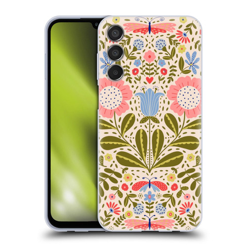 Gabriela Thomeu Floral Blooms & Butterflies Soft Gel Case for Samsung Galaxy M15/F15 5G
