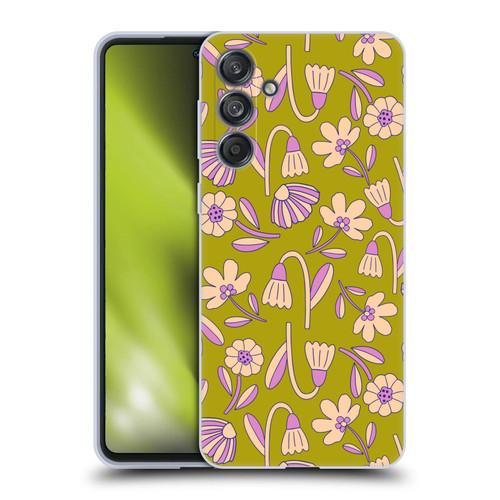 Gabriela Thomeu Floral Art Deco Soft Gel Case for Samsung Galaxy M55 5G