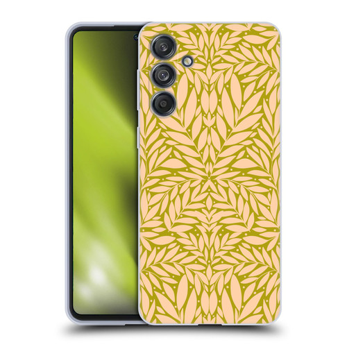 Gabriela Thomeu Floral Vintage Leaves Soft Gel Case for Samsung Galaxy M55 5G