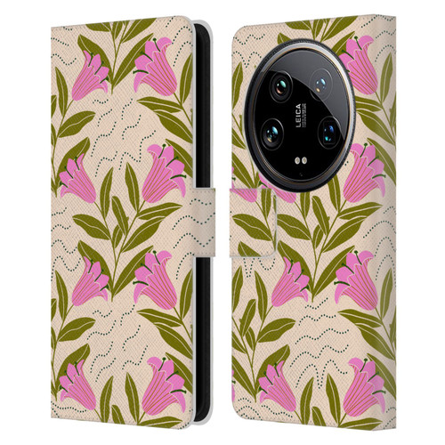 Gabriela Thomeu Floral Tulip Leather Book Wallet Case Cover For Xiaomi 14 Ultra