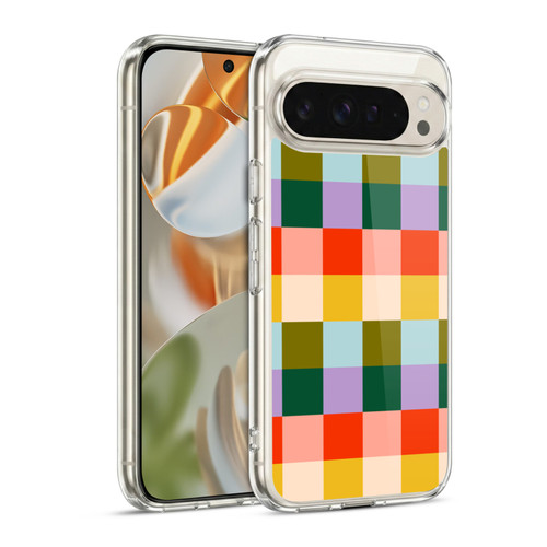 Gabriela Thomeu Retro Checkered Rainbow Vibe Soft Gel Case for Google Pixel 9 / Pixel 9 Pro