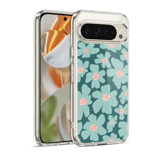 Gabriela Thomeu Retro Daisy Green Soft Gel Case for Google Pixel 9 / Pixel 9 Pro