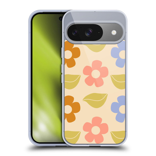 Gabriela Thomeu Retro Flower Vibe Vintage Pattern Soft Gel Case for Google Pixel 9 / Pixel 9 Pro