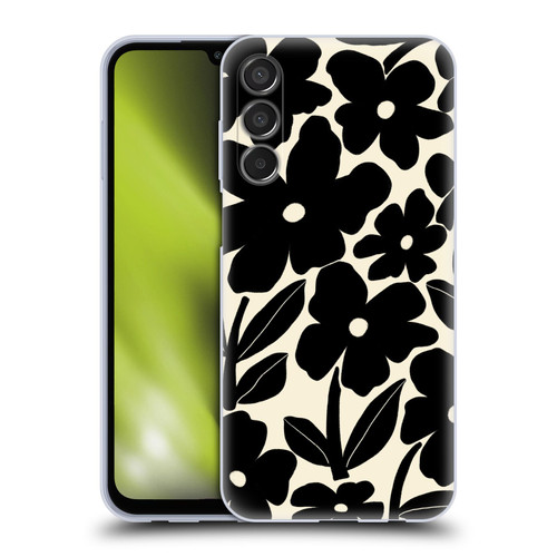 Gabriela Thomeu Retro Black And White Groovy Soft Gel Case for Samsung Galaxy M15/F15 5G