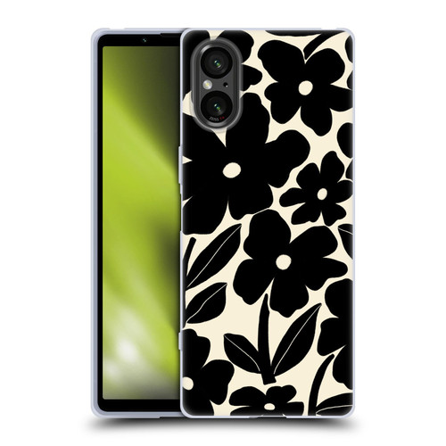 Gabriela Thomeu Retro Black And White Groovy Soft Gel Case for Sony Xperia 5 V 5G