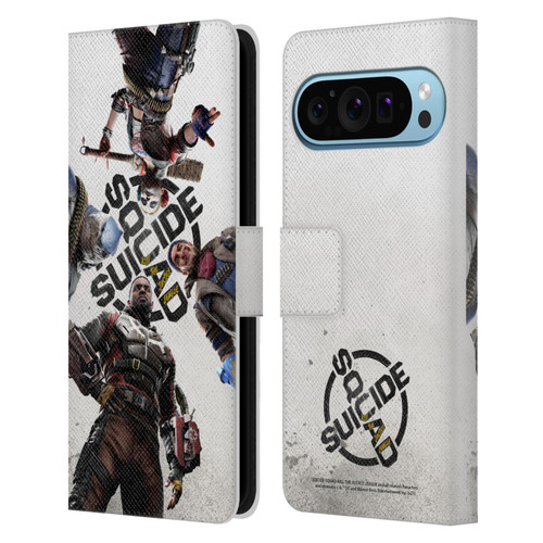 Suicide Squad: Kill The Justice League Key Art Poster Leather Book Wallet Case Cover For Google Pixel 9 / Pixel 9 Pro