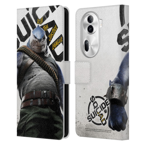 Suicide Squad: Kill The Justice League Key Art King Shark Leather Book Wallet Case Cover For OPPO Reno11