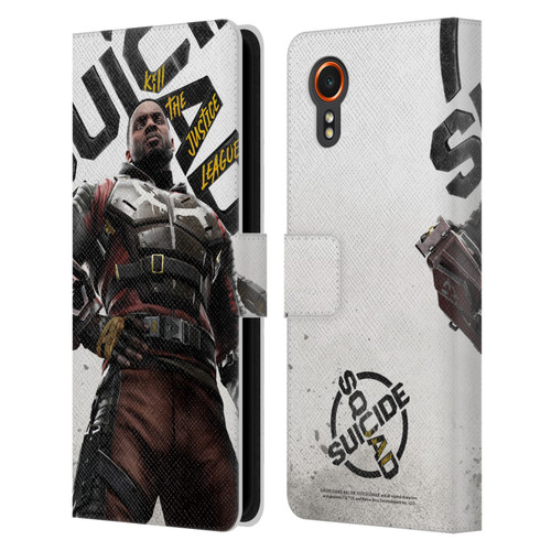 Suicide Squad: Kill The Justice League Key Art Deadshot Leather Book Wallet Case Cover For Samsung Galaxy Xcover7 5G