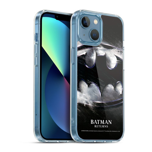 Batman Returns Key Art Oversized Logo Soft Gel Case for Apple iPhone 13 Mini & MagSafe