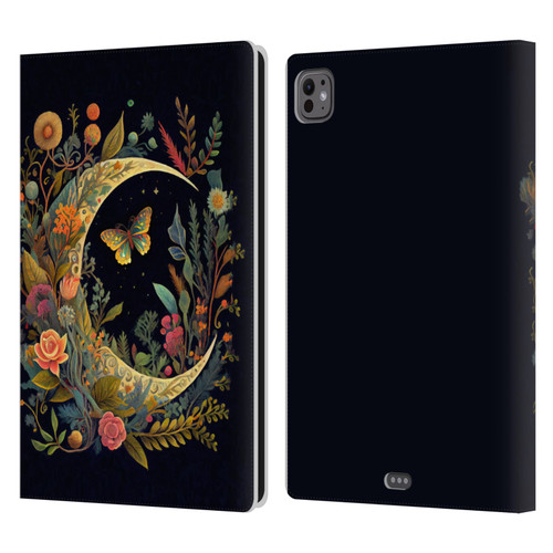 JK Stewart Art Crescent Moon Leather Book Wallet Case Cover For Apple iPad Pro 11 M4 2024