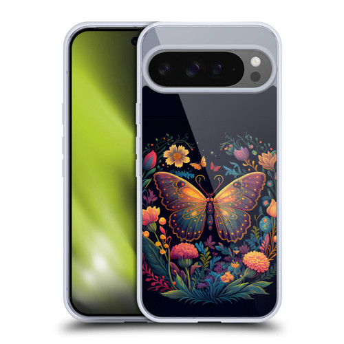 JK Stewart Art Butterfly In Night Garden Soft Gel Case for Google Pixel 9 Pro XL