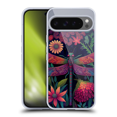 JK Stewart Art Dragonfly Purple Soft Gel Case for Google Pixel 9 Pro XL