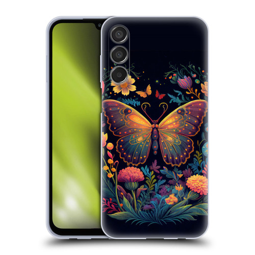 JK Stewart Art Butterfly In Night Garden Soft Gel Case for Samsung Galaxy M15/F15 5G