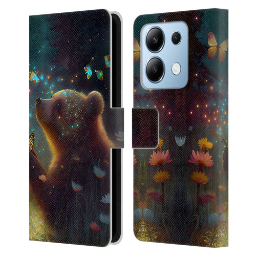 JK Stewart Art Bear Leather Book Wallet Case Cover For Xiaomi Redmi Note 13/13 Pro 5G