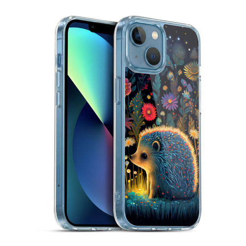JK Stewart Graphics Little Hedgehog Soft Gel Case for Apple iPhone 13 Mini
