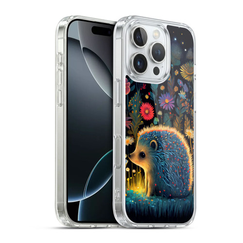 JK Stewart Graphics Little Hedgehog Soft Gel Case for Apple iPhone 16 Pro