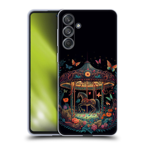 JK Stewart Graphics Carousel Dark Knight Garden Soft Gel Case for Samsung Galaxy M55 5G