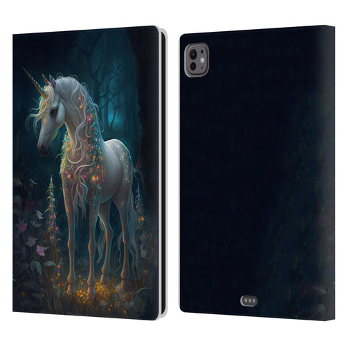JK Stewart Key Art Unicorn Leather Book Wallet Case Cover For Apple iPad Pro 11 M4 2024