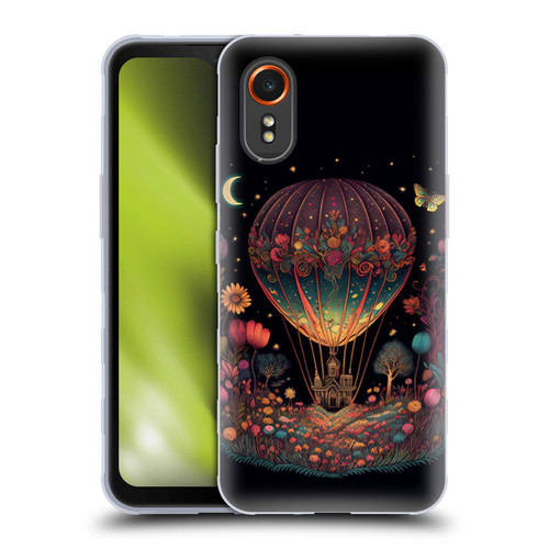 JK Stewart Graphics Hot Air Balloon Garden Soft Gel Case for Samsung Galaxy Xcover7 5G