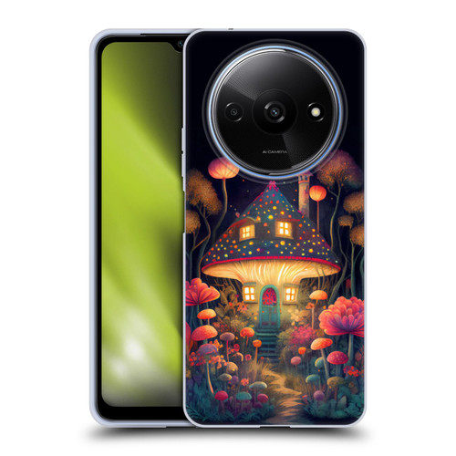 JK Stewart Graphics Mushroom Cottage Night Garden Soft Gel Case for Xiaomi Redmi A3