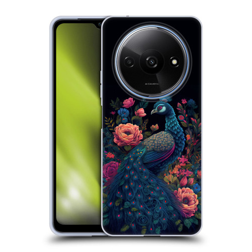 JK Stewart Graphics Peacock In Night Garden Soft Gel Case for Xiaomi Redmi A3