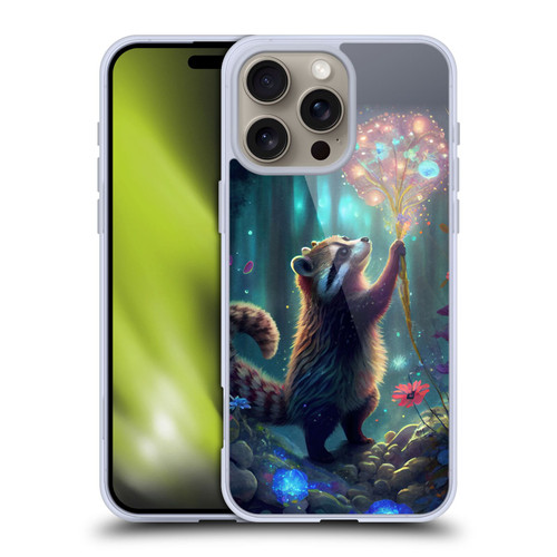 JK Stewart Key Art Raccoon Soft Gel Case for Apple iPhone 16 Pro Max