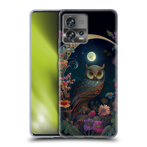 JK Stewart Key Art Owl Soft Gel Case for Motorola Moto Edge 30 Fusion