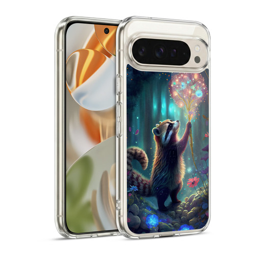 JK Stewart Key Art Raccoon Soft Gel Case for Google Pixel 9 / Pixel 9 Pro