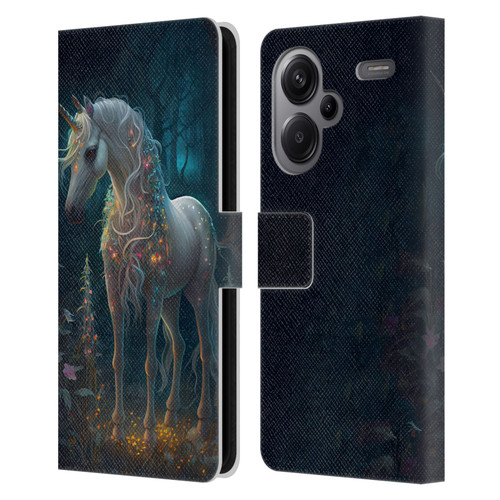 JK Stewart Key Art Unicorn Leather Book Wallet Case Cover For Xiaomi Redmi Note 13 Pro Plus 5G
