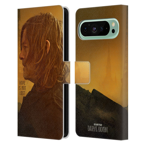 The Walking Dead: Daryl Dixon Key Art Hope Is Not Lost Leather Book Wallet Case Cover For Google Pixel 9 Pro XL