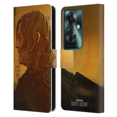 The Walking Dead: Daryl Dixon Key Art Hope Is Not Lost Leather Book Wallet Case Cover For OPPO Reno11 F 5G / F25 Pro 5G