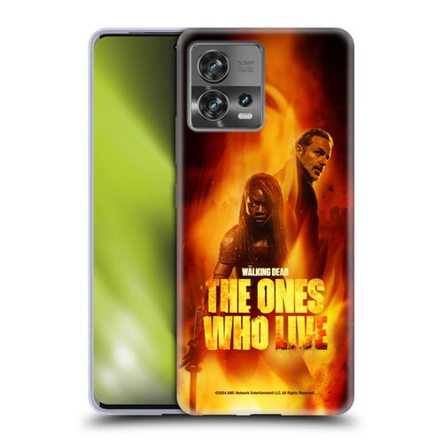 The Walking Dead: The Ones Who Live Key Art Poster Soft Gel Case for Motorola Moto Edge 30 Fusion