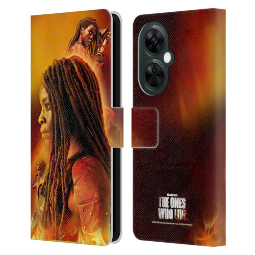 The Walking Dead: The Ones Who Live Key Art Michonne Leather Book Wallet Case Cover For OnePlus Nord CE 3 Lite 5G