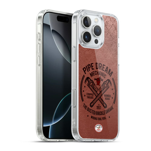 Busted Knuckle Garage Graphics Pipe Dream Soft Gel Case for Apple iPhone 16 Pro Max & MagSafe