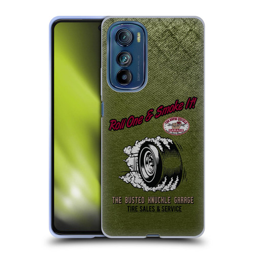 Busted Knuckle Garage Graphics Tire Soft Gel Case for Motorola Edge 30