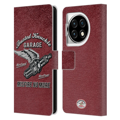 Busted Knuckle Garage Graphics Misfire Leather Book Wallet Case Cover For OPPO OnePlus Ace 3 5G