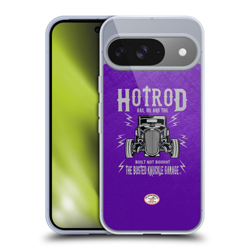 Busted Knuckle Garage Graphics Hot Rod Soft Gel Case for Google Pixel 9 / Pixel 9 Pro