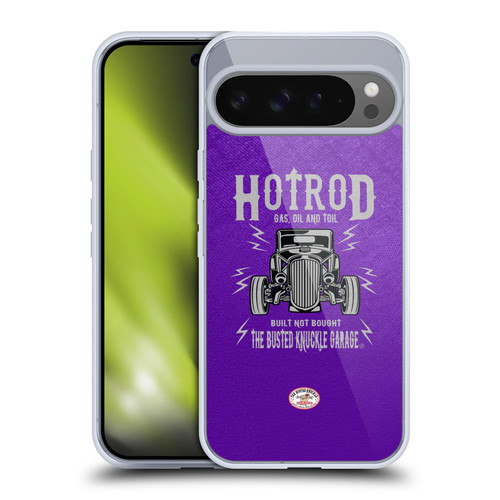 Busted Knuckle Garage Graphics Hot Rod Soft Gel Case for Google Pixel 9 Pro XL