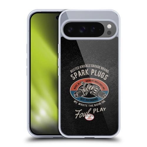 Busted Knuckle Garage Graphics Spark Plugs Soft Gel Case for Google Pixel 9 Pro XL