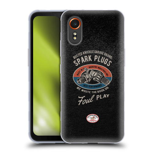 Busted Knuckle Garage Graphics Spark Plugs Soft Gel Case for Samsung Galaxy Xcover7 5G