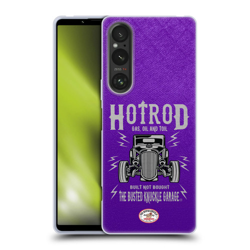 Busted Knuckle Garage Graphics Hot Rod Soft Gel Case for Sony Xperia 1 V 5G