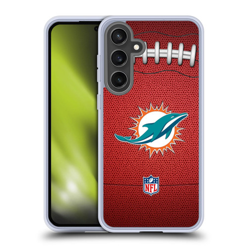 NFL Miami Dolphins Graphics Football Soft Gel Case for Samsung Galaxy S24 FE NFL Miami Dolphins Graphics Football Soft Gel Case for Samsung Galaxy S24 FE