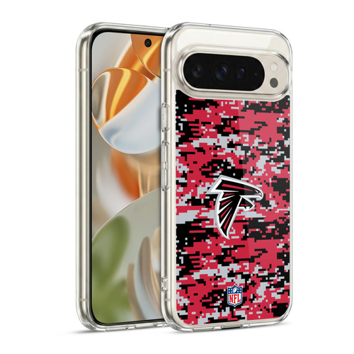 NFL Atlanta Falcons Graphics Digital Camouflage Soft Gel Case for Google Pixel 9 / Pixel 9 Pro