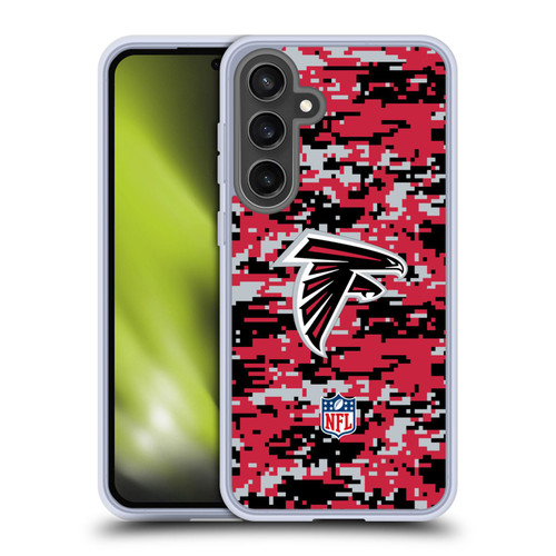 NFL Atlanta Falcons Graphics Digital Camouflage Soft Gel Case for Samsung Galaxy S24 FE