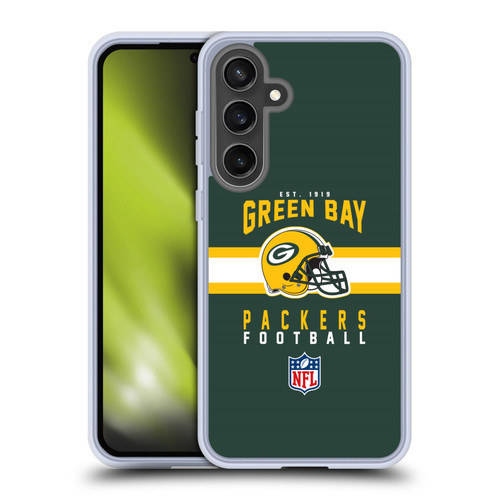 NFL Green Bay Packers Graphics Helmet Typography Soft Gel Case for Samsung Galaxy S24 FE