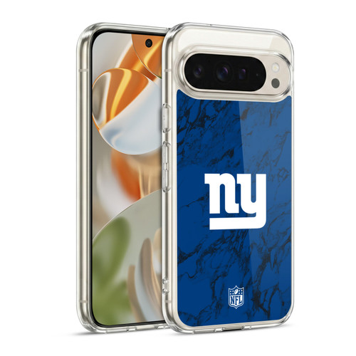 NFL New York Giants Graphics Coloured Marble Soft Gel Case for Google Pixel 9 / Pixel 9 Pro