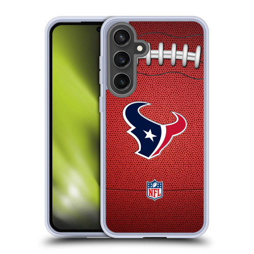 NFL Houston Texans Graphics Football Soft Gel Case for Samsung Galaxy S24 FE
