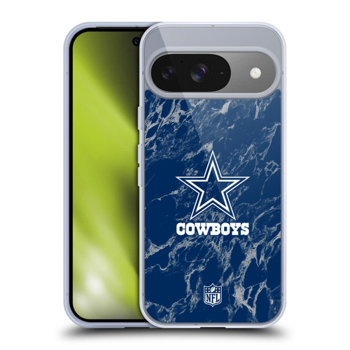 NFL Dallas Cowboys Graphics Coloured Marble Soft Gel Case for Google Pixel 9 / Pixel 9 Pro